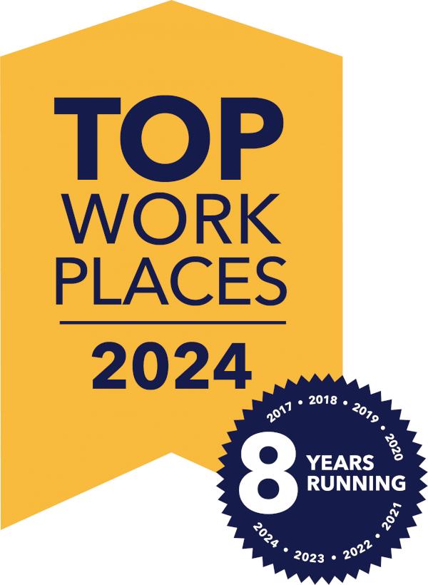 Baker Group Recognized as a Top Workplace in Iowa for the Eighth Consecutive Year